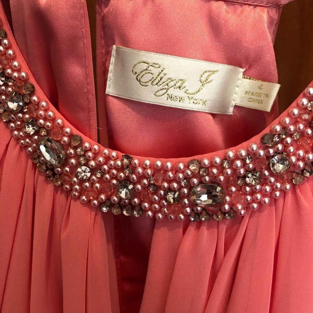 Eliza J magenta gown